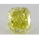 1.04ct., Fancy Intense Green-Yellow, W099, Radiant, SI2 Clarity, GIA