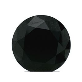 4.67 Carat, Natural Fancy Black, Round Shape, GIA