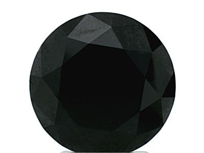 4.67 Carat, Natural Fancy Black, Round Shape, GIA