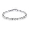 9.07 carat, Tennis Bracelet, H Color, 15gr. 18K Gold