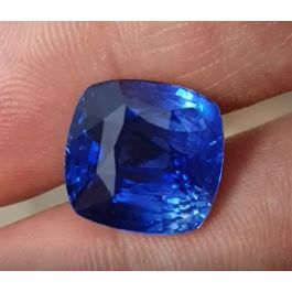 14.22ct. Natural Blue Sapphire, Cushion Shape, None Heated, GRS certified