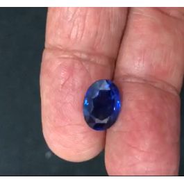 6.12ct, Natural Blue Sapphire, Oval, GRS certified