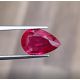 6.12ct Vivid Red Ruby, Pear, GRS Certified