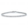 9.07 carat, Tennis Bracelet, H Color, 15gr. 18K Gold