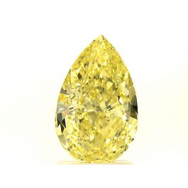 2.77ct., Natural Fancy Yellow, Pear Shape, VS2, GIA