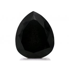 3.77 carat, Fancy Black, Pear, GIA