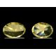 2.01ct., Pair of Natural Fancy Intense Yellow, Oval Shape, VVS1 Clarity, GIA