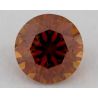 0.77 Carat, Natural Fancy Deep Brownish Yellowish Orange, Round Shape, SI2 Clarity, GIA