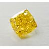 2.00ct Fancy Vivid Yellow, Cushion, VSI, GIA
