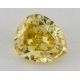 0.45 Carat, Natural Fancy Intense Yellow, Round Shape, VS2 Clarity, GIA