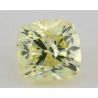 1.00 Carat, Natural Fancy Yellow, Cushion Shape, I1 Clarity, IGI