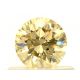 0.48ct, Fancy Light Orangy Yellow, Round, GIA