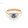 Ring with 0.50ct Fancy Gray-Blue, GIA