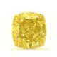 Pair of 2.08ct Fancy Vivid Yellow, Cushion, GIA