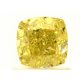 Pair of 2.08ct Fancy Vivid Yellow, Cushion, GIA