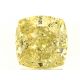 Pair of 6.02ct, Fancy Yellow, Cushion, GIA