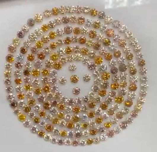 74.52ct Mix Fancy Color Diamonds