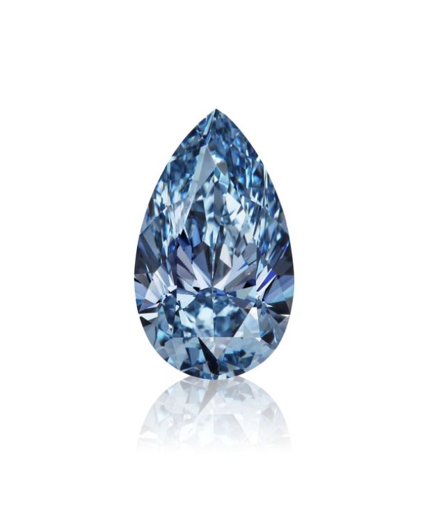 2.02ct., Natural Fancy Vivid Blue, Pear Shape, VVS1 Clarity, GIA