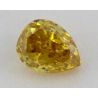 0.28 Carat, Natural Fancy Deep Yellow, Pear Shape, SI2 Clarity, IGI