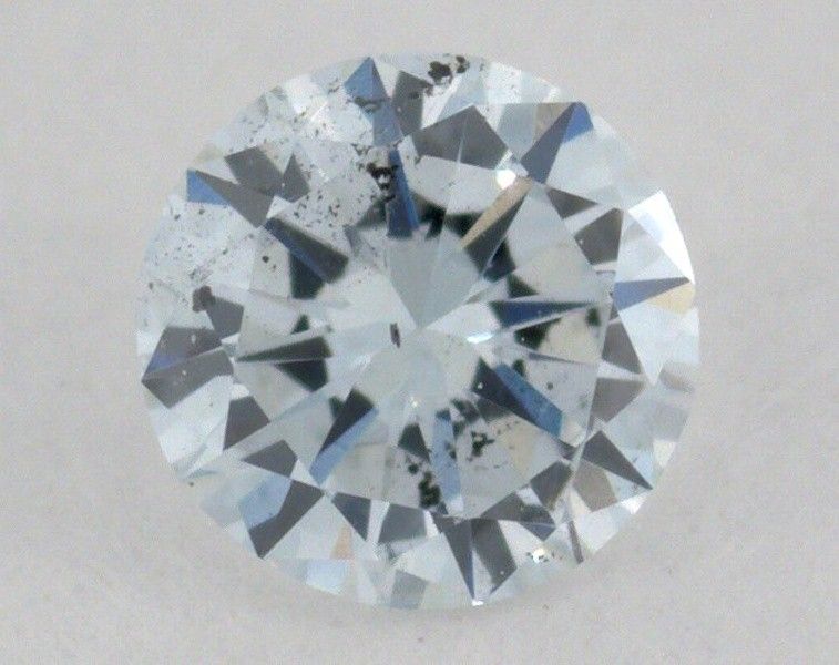 0.11 Carat, Natural Very Light Green, Round Shape, SI2 Clarity, GIA