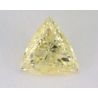 0.38 Carat, Natural Fancy Yellow, Triangle Shape, SI2 Clarity, GIA