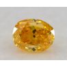 0.29 Carat, Natural Fancy Vivid Orangey Yellow, Oval Shape, SI1 Clarity, GIA