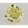 1.03 Carat, Natural Fancy Yellow, Cushion Shape, VS2 Clarity, GIA