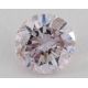 0.38 Carat, Natural Fancy Intense Pink Purple , Round Shape, I1 Clarity, GIA