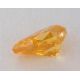 0.10 Carat, Natural Fancy Vivid Orange-Yellow Diamond, I1 Clarity, Pear Shape, GIA