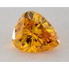 0.20 Carat, Natural Fancy Vivid Orange-Yellow Diamond, I1 Clarity, Pear Shape, GIA