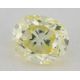 0.23 carat, Natural Fancy Light Greenish Yellow, Radiant Shape, VS2 Clarity, IGI