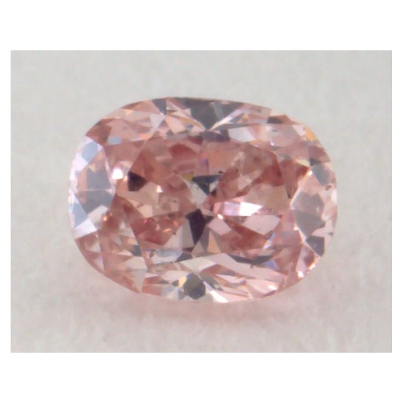 0.13 Carat, Natural Fancy Intense Brownish Pink Diamond, SI1 Oval, IGI