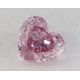 0.12 Carat, Natural Fancy Intense Purple Diamond, SI1 Clarity, Heart Shape, IGI