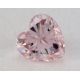 0.10 Carat, Natural Fancy Pink Diamond, I1 Clarity, Heart Shape, IGI
