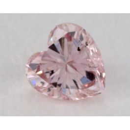 0.10 Carat, Natural Fancy Pink Diamond, I1 Clarity, Heart Shape, IGI