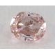 0.19 Carat, Natural Fancy Light Pink Brown Diamond, SI1 Clarity, Oval Shape, IGI