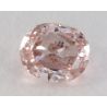 0.19 Carat, Natural Fancy Light Pink Brown Diamond, SI1 Clarity, Oval Shape, IGI