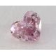 0.14 Carat, Natural Fancy Intense Purple Diamond, SI1 Clarity, Heart Shape, IGI