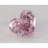 0.14 Carat, Natural Fancy Intense Purple Diamond, SI1 Clarity, Heart Shape, IGI