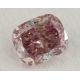 0.38 Carat, Natural Fancy Intense Pink Diamond, I1 Clarity, Cushion Shape, GIA