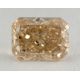 1.68 Carat, Natural Fancy Brownish Orangy Yellow, Radiant Shape, I1 Clarity, GIA