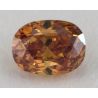 0.26 Carat, Natural Fancy Deep Brownish Yellowish Orange, Cushion Shape, I1 Clarity, GIA