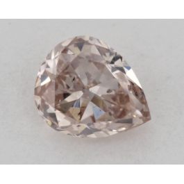 0.34 Carat, Natural Fancy Brownish Pink, Pear Shape, SI2 Clarity, GIA