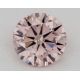 0.60 Carat, Natural Fancy Pink, Round, I1 Clarity, GIA
