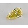 0.56 Carat, Natural Fancy Intense Yellow, Pear Shape, SI1 Clarity, GIA