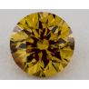 0.51 Carat, Natural Fancy Deep Brownish Orangy, Round Shape, SI1 Clarity, GIA